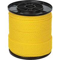 1/4" Yellow Twisted 3-Strand Rope, Polypropylene, 550' OSI Industrial Sales