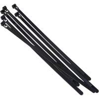 Re-Usable Cable Tie, 8" Long, 50 lbs. Tensile Strength, Black OSI Industrial Sales