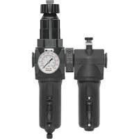 Manual Drain Filter, Regulator & Lubricator with Metal Bowl & Gauge Modulair 400, 1/2" NPT OSI Industrial Sales