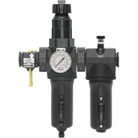 Automatic Drain Filter, Regulator & Lubricator with Metal Bowl & Gauge Modulair 400, 3/4" NPT OSI Industrial Sales