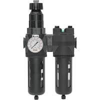 Manual Drain Filter, Regulator & Coalescing Filter with Standard Bowl Modulair 400, 1/4" NPT, 150 PSI, 9.1 fl. oz. Capacity OSI Industrial Sales
