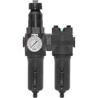 Manual Drain Filter, Regulator & Coalescing Filter with Metal Bowl Modulair 400, 1/4" NPT, 200 psi, 9.1 fl. oz. Capacity OSI Industrial Sales