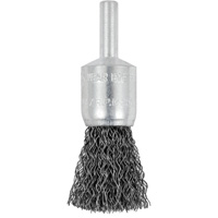 E050-12 Shaft Mounted Crimped End Brush, 1/2", 0.012" Fill, 1/4" Shank OSI Industrial Sales