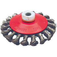 BK4520T Knot Twisted Conical Wheel, 4-1/2" Dia., 0.02" Fill, 5/8"-11 Arbor OSI Industrial Sales