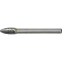Solid Carbide Burr, SH-1, 1/4" Dia., 1/4" Shank, 5/8" Depth of Cut OSI Industrial Sales