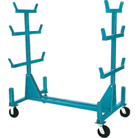 Supports mobiles pour tuyaux & barres, Acier, 34" la x 61" p x 58" h, Capacit&eacute; de 1000 lb OSI Industrial Sales