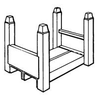 Portable Stacking Racks, 15" W x 22" D, 5600 lbs. Capacity OSI Industrial Sales