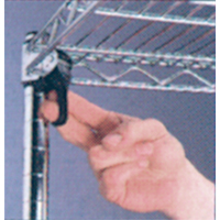 ETAGERE,4 TABL18X36X63,CHROME,800LB/TABL., Tiers 4, 36" la x 63" h x 18" p OSI Industrial Sales