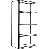 &eacute;l&eacute;ment de rayonnage Interlok, Acier, Sans boulons, Capacit&eacute; 800 lb, 36" la x 100" h x 24" p OSI Industrial Sales