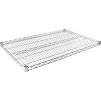 Standard-Duty Chromate Wire Shelf, 36" W x 18" D, 500 lbs. Capacity OSI Industrial Sales