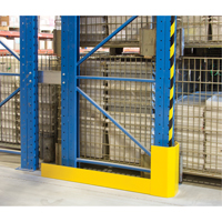 Racking Aisle Protectors, 3" W x 50" L x 16" H, Safety Yellow OSI Industrial Sales