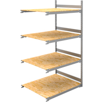 Wide Span Record Storage Shelving, Steel, 4 Shelves, 42" W x 32" D x 84" H, Add-On Kit OSI Industrial Sales