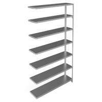 &eacute;l&eacute;ment de rayonnage, Acier galvanis&eacute;, Montant &agrave; fente, Capacit&eacute; 300 lb, 48" la x 84" h x 12" p OSI Industrial Sales