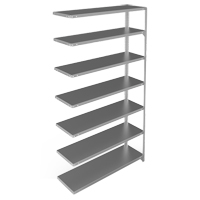 &eacute;l&eacute;ment de rayonnage, Acier galvanis&eacute;, Montant &agrave; fente, Ajout, 48" la x 84" h x 15" p OSI Industrial Sales