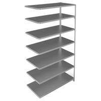 &eacute;l&eacute;ment de rayonnage, Acier galvanis&eacute;, Montant &agrave; fente, Capacit&eacute; 275 lb, 48" la x 84" h x 24" p OSI Industrial Sales