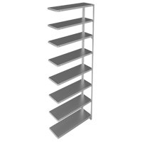 &eacute;l&eacute;ment de rayonnage, Acier galvanis&eacute;, Montant &agrave; fente, Capacit&eacute; 400 lb, 36" la x 96" h x 12" p OSI Industrial Sales