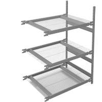 &eacute;tag&egrave;re de grande largeur, Acier, Sans boulons, Capacit&eacute; 1340 lb, 42" la x 60" h x 32" p OSI Industrial Sales