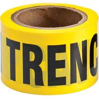 Ruban pour barricade, Anglais, 3" la x 200' lo, 3 mils, Noir sur jaune OSI Industrial Sales
