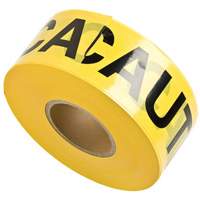 Rubans pour barricades, Anglais, 3" la x 1000' lo, 3 mils, Noir sur jaune OSI Industrial Sales
