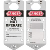 Labeled Lockout Hasps, Silver OSI Industrial Sales