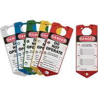 Labeled Lockout Hasps, Blue/Green/Red/Silver/Yellow OSI Industrial Sales