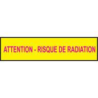 Rubans pour barricades, Français, 3" la x 1000' lo, 3,5 mils, Magenta/jaune OSI Industrial Sales