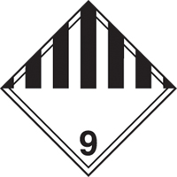 TDG Shipping Labels, Class 9, Miscellaneous Dangerous Goods, Paper OSI Industrial Sales