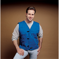 Cooling Vests With Insert Pockets, Large, Royal Blue OSI Industrial Sales