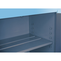 ChemCor&reg; Lined Acid/Corrosive Storage Cabinets, 30 gal., 43" x 44" x 18" OSI Industrial Sales
