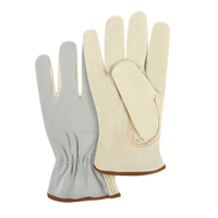 Split Back Driver's Gloves, Large, Grain Cowhide Palm OSI Industrial Sales
