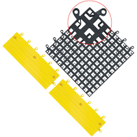 Carrelage no 560 ErgoDeck , PVC, 1-1/2' la c, 1-1/2' lo, 7/8" &eacute;paisseur, Noir OSI Industrial Sales