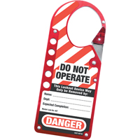 Labeled Snap-on Hasps, Red OSI Industrial Sales