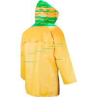 Neo-Slick Chemical & Acid Resistant Rain Jacket, Small, Yellow, Neoprene OSI Industrial Sales