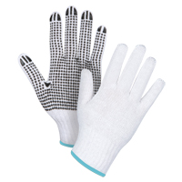 Gants tricot&eacute;s &agrave; pois, Poly/coton, Un c&ocirc;t&eacute;, Calibre 7, T-Grand OSI Industrial Sales