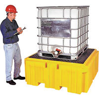 IBC Spill Pallet Plus&reg; Without Drain, 365 US gal. Spill Capacity, 62" x 62" x 28" OSI Industrial Sales