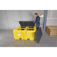 IBC Spill Pallet Plus&reg; Without Drain, 365 US gal. Spill Capacity, 62" x 62" x 28" OSI Industrial Sales