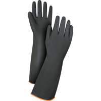 Heavyweight Chemical-Handling Gloves, Size Large/9, 18" L, Rubber Latex, 30-mil OSI Industrial Sales