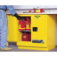 Sure-Grip&reg; EX Undercounter Flammable Safety Cabinet, 22 gal., 2 Door, 35" W x 35" H x 22" D OSI Industrial Sales