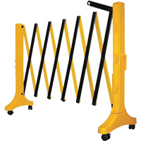 Barri&egrave;re Xpandit, 36" h x 11,5' lo, Noir/Jaune OSI Industrial Sales