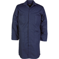 Lab Coat, Poly-Cotton, 46, Navy Blue OSI Industrial Sales
