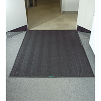 Waterhog&reg; Eco Elite Matting, Wiper/Scraper, 6' x 6' x 3/8", Grey Ash OSI Industrial Sales