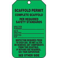 &eacute;tiquettes de s&eacute;curit&eacute; d'inspection et de contr&ocirc;le de l'&eacute;tat de l'&eacute;quipement, Papier cartonn&eacute;, 3-1/8" la x 5-7/8" h, Anglais OSI Industrial Sales