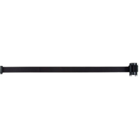 Cartouche de ruban pour assembler votre propre barri&egrave;re de contr&ocirc;le des foules, 7', Ruban Noir OSI Industrial Sales