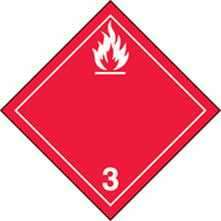 &eacute;tiquettes d'exp&eacute;dition TMD, Classe 3, Liquides inflammables, Papier OSI Industrial Sales