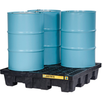 Palettes pour contr&ocirc;le des d&eacute;versements EcoPolyBlend sans drain, Capacit&eacute; de d&eacute;versement 73 gal. US, 49" x 49" x 10,3" OSI Industrial Sales