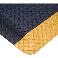 Smart No. 497 Mats, Diamond, 3' x 75' x 1", Black/Yellow, PVC OSI Industrial Sales