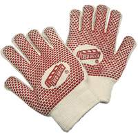 Red Brick&reg; Reversible Terrycloth Gloves, Cotton, Double Sided, 10 Gauge, Large OSI Industrial Sales