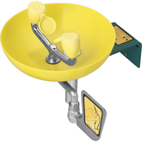 Eye/Face Wash Station, Wall-Mount Installation, Plastic Bowl OSI Industrial Sales