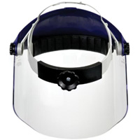Ratchet Headgear with Faceshield, Polycarbonate, Ratchet Suspension OSI Industrial Sales