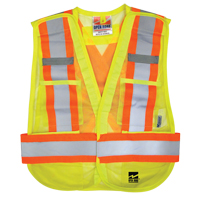 Veste d&eacute;tachable Open Road, Jaune lime haute visibilit&eacute;, Polyester OSI Industrial Sales